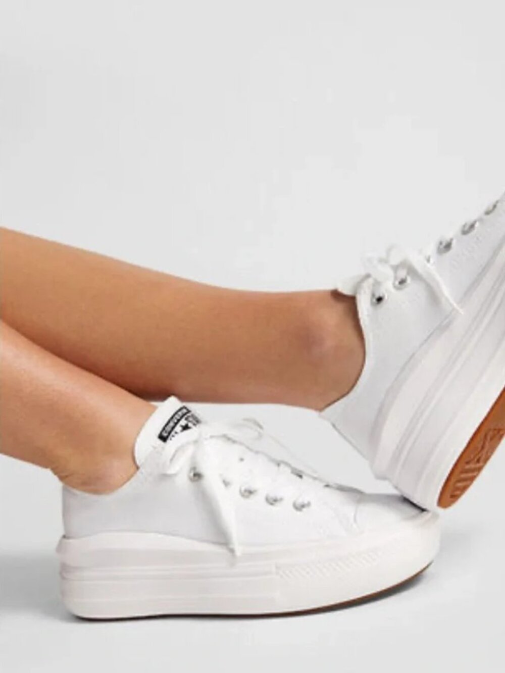 Converse Chuck Taylor All Star Move Platform Low Top Sneakers White Women's 6.5